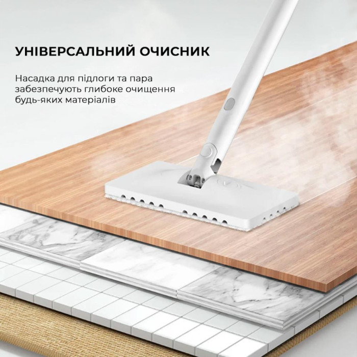 Багатофункціональний пароочисник Deerma Multi-function Steam Cleaner 1600W White (DEM-ZQ610)
