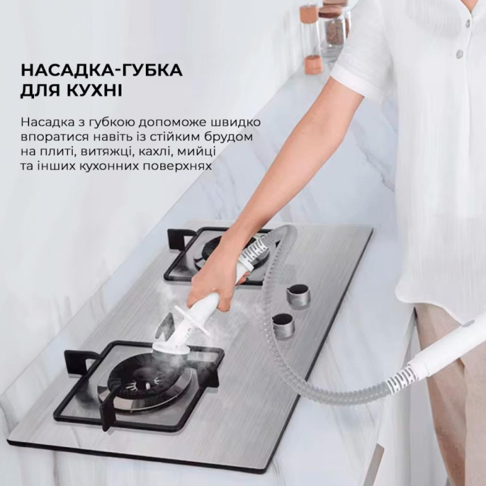Багатофункціональний пароочисник Deerma Multi-function Steam Cleaner 1600W White (DEM-ZQ610)