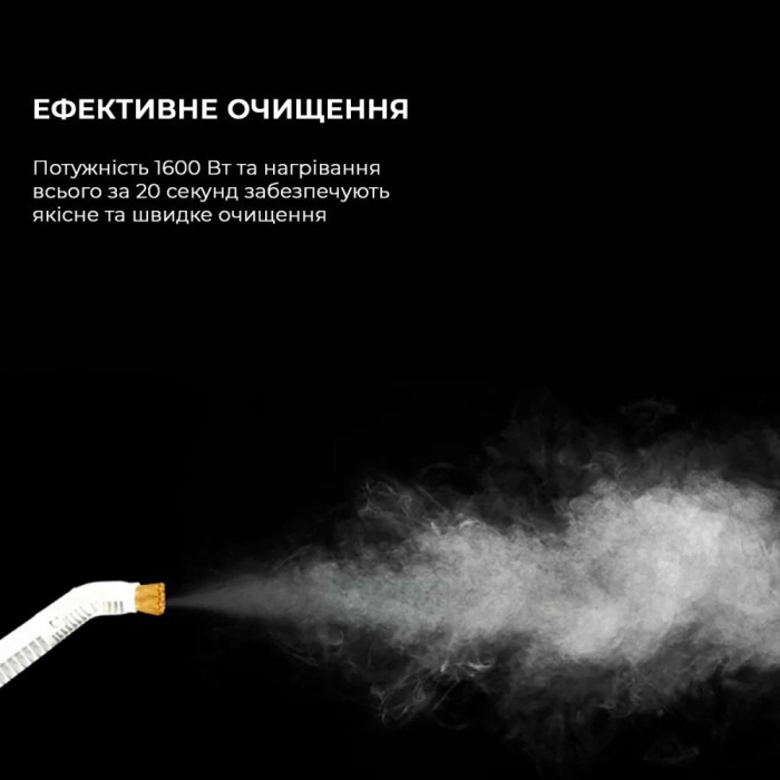 Багатофункціональний пароочисник Deerma Multi-function Steam Cleaner 1600W White (DEM-ZQ610)